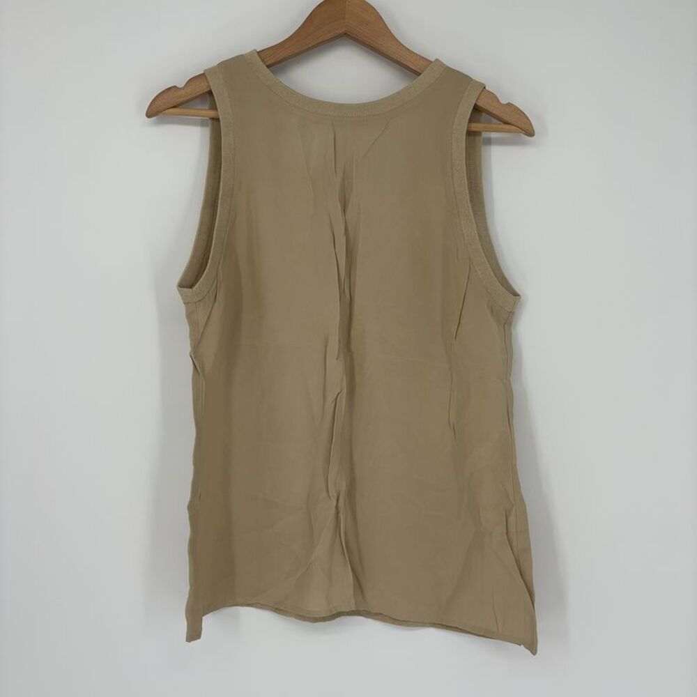 Giorgio Armani Tank Top Beige Silk Rayon